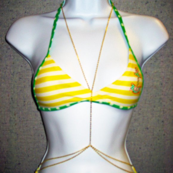 Gold Plated Double Waist Body Chain Necklace_BC-04 - Picture 2 of 15